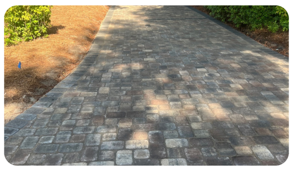 stone paver walkway