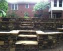 Landscape your yard with stunning stone slabs and create beautiful steps as well. 