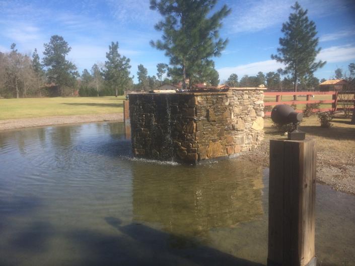 Water fall with pond 